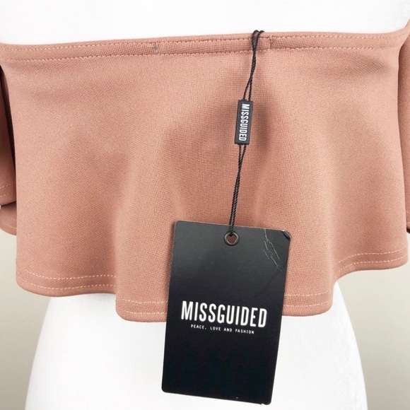 MISSGUIDED Bardot Crop Top - Picture 7 of 8